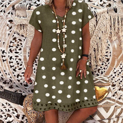 Sixsr new plus size s-5xl dress cotton linen women dresses casual loose lady linen dress summer women linen clothes