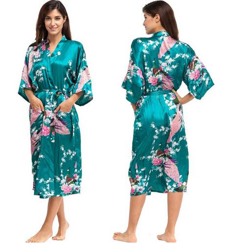 Silk Kimono Robe Bathrobe Women Satin Robe Silk Robes Night Sexy Robes Night Grow For Bridesmaid Summer Plus SizeS-XXXL