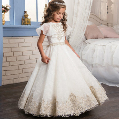 sixsr Teen Girls Dresses for Party Wedding Ball Gown Princess Bridesmaid Costume Dresses for Kids Clothes Girl Children's Dresses