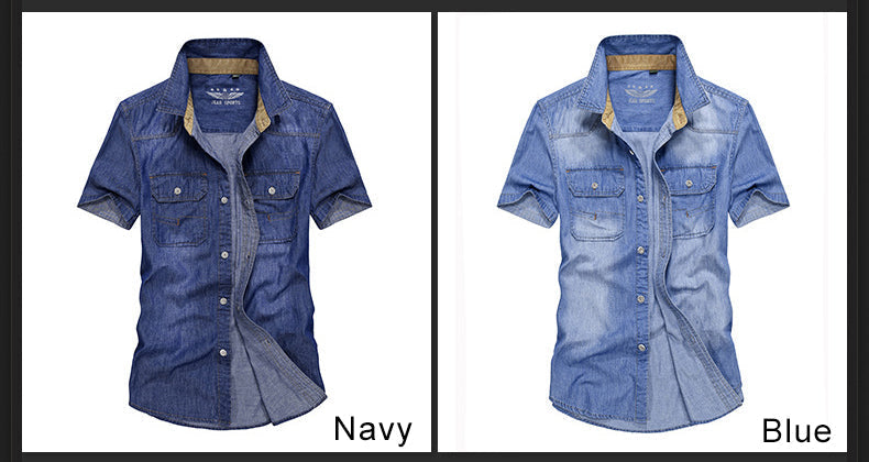 New Men's Shirts Summer Embroidery Short Sleeve Tops 100% Cotton Cool Casual Air Force Male Millitary Cargo Shirt Plus Size