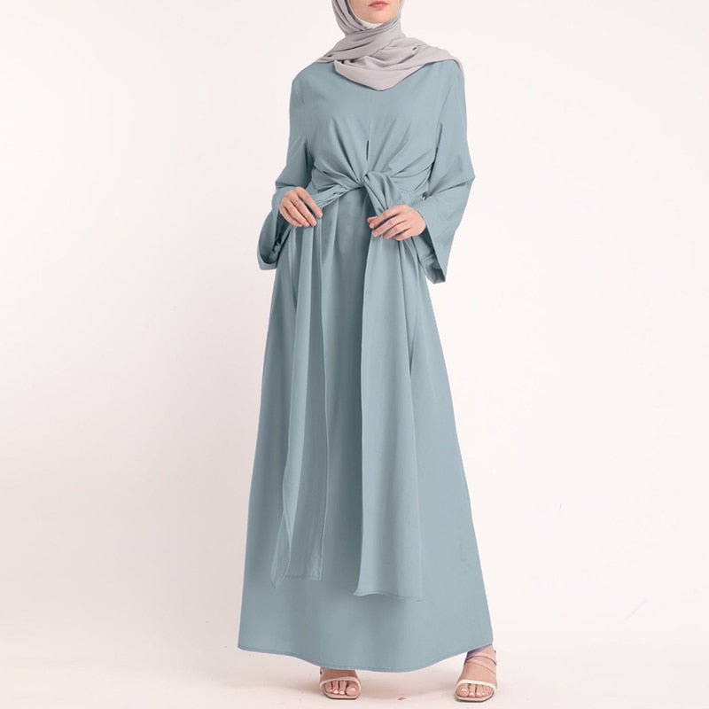 ZANZEA Muslim Dresses Eid Mubarak Kaftan Dubai Abaya Turkey Fashion Hijab Dress Islam Clothing Maxi Sundress For Women Vestidos