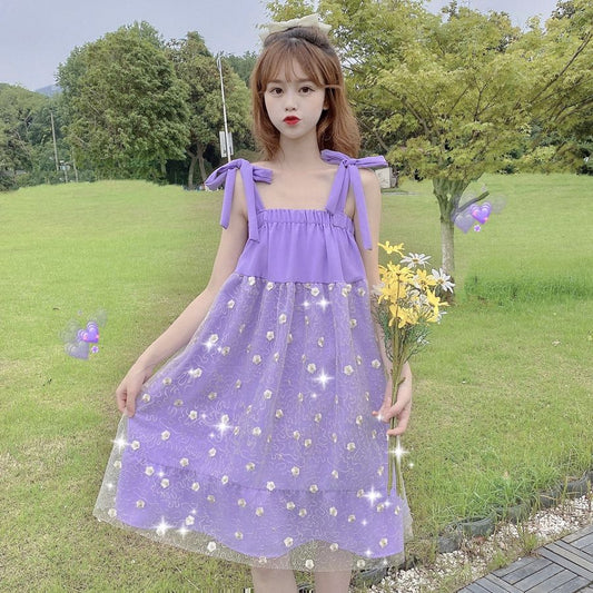 Sixsr Butterfly Dress Sequin Slip Dress Woman Elegant Sexy Beach Embroidery Mesh Party Dresses Evening Korean Kawaii Clothes Club