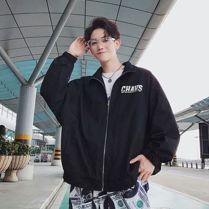 2024SS Street Hip Hop Baseball Uniform Lovers Jacket Korean Trend Cargo Techwear Jacket Men Women Unique Campus Cool Wear Tops