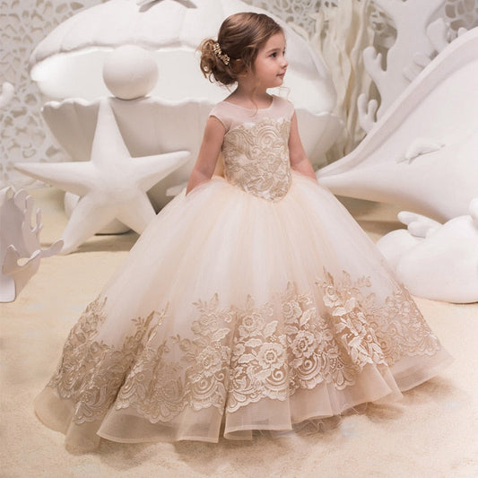 sixsr Teen Girls Dresses for Party Wedding Ball Gown Princess Bridesmaid Costume Dresses for Kids Clothes Girl Children's Dresses