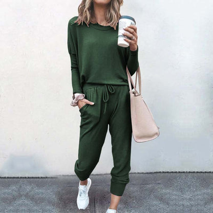 Autumn Casual Lounge Wear Women Tracksuit 2 Piece Set Loose Lounge Sets Ladies Sweat Suit Outfits Female