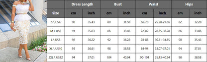 Sixsr Evening Party Date Women White See Through Hollow Out Floral Lace Bodycon Dress Office Lady Spring Summer Work Basic Dresses