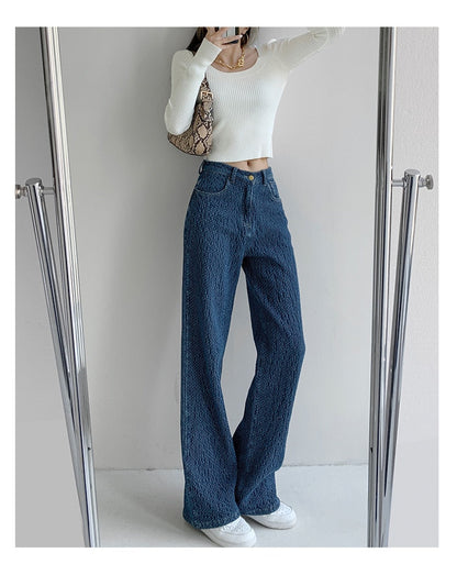 Women Jeans High Waist Casual Streetwear y2k Baggy Office Lady New Fashion Korean Denim Trousers Female Straight Wide Leg Pants