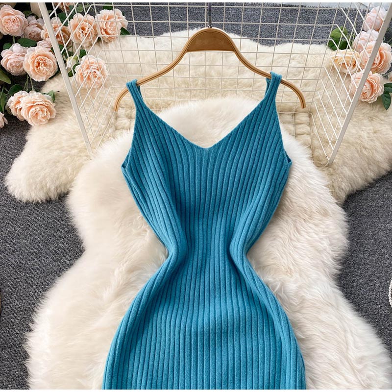 sixsr  Women Elegant Slim Two Piece Sets Female Sweater Dress Autumn Winter High Waist Knitted Ensemble Femme Medium Long Party Dresses