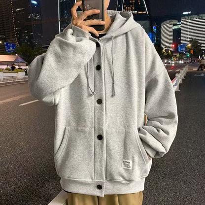 Sixsr New Men's Hoodies Kpop Style Streetwear Pockets Sweatshirts Men Casual Harajuku Men clothing pullover Loose Hoodies Men