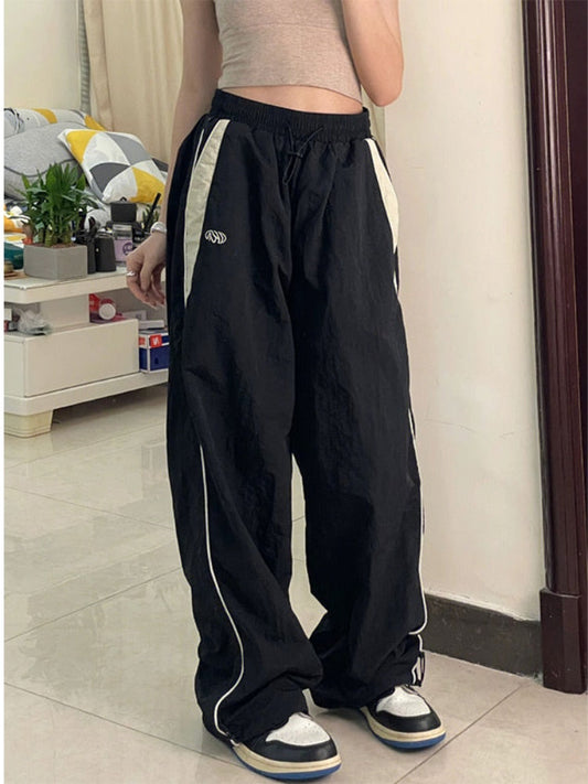 Casual Baggy Pants Women Vintage Oversized Hip Hop Joggers Harajuku Streetwear BF Female Sweatpants Wide Leg Trousers