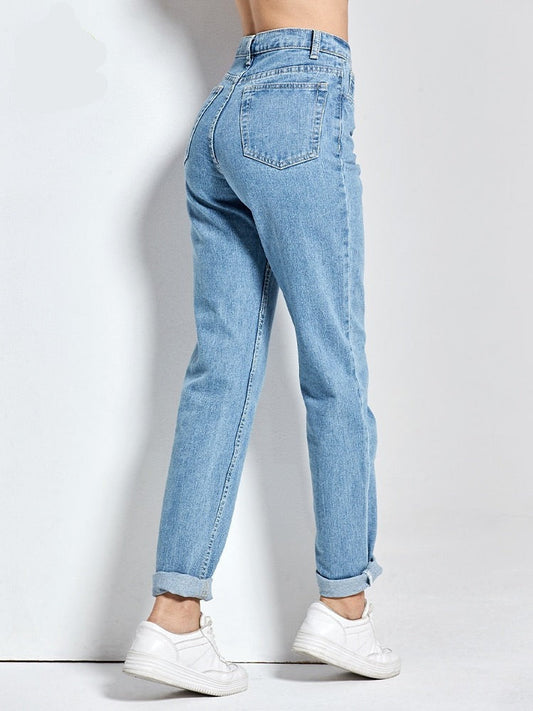 Sixsr  Harem Pants Vintage High Waist Jeans Woman Boyfriends Women's Jeans Full Length Mom Jeans Cowboy Denim Pants Vaqueros Mujer