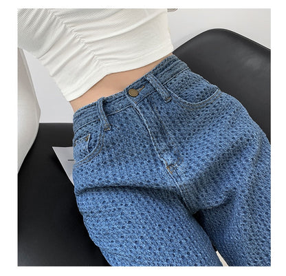 Women Jeans High Waist Casual Streetwear y2k Baggy Office Lady New Fashion Korean Denim Trousers Female Straight Wide Leg Pants