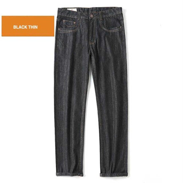 4 Season Men Fashion Jeans Pants Straight Loose Baggy Harem Denim Pants Casual Cotton Trousers Wide Leg Blue Plus Size 28-48