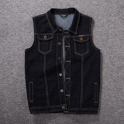 5XL 6XL 7XL 8XL Sixsr New Men's Denim Vest Fashion Casual Classic Style Slim Fit Vest  Jeans Jacket Coat Male Blue Black Gray