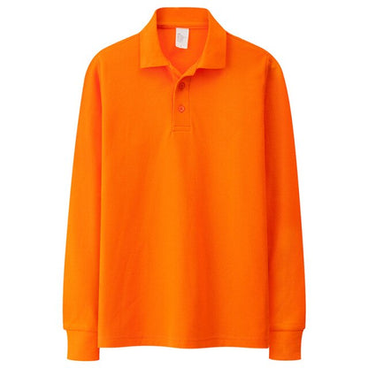 100% Cotton High Quality Men's Polo Brand Casual Long Sleeve Shirts Solid Color Polos Spring  Autumn Tops Size S-3XL;YA286