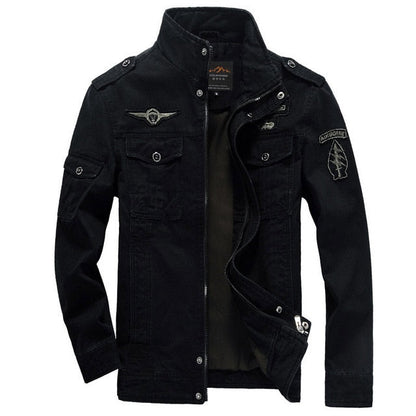 New 2024  Casual Army Military Jacket Men Plus Size M-6XL Jaqueta masculina Air force one Spring & Autumn Cargo Mens Jackets Coat