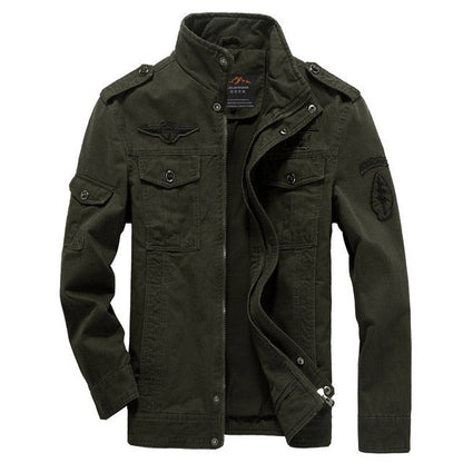 New 2024  Casual Army Military Jacket Men Plus Size M-6XL Jaqueta masculina Air force one Spring & Autumn Cargo Mens Jackets Coat