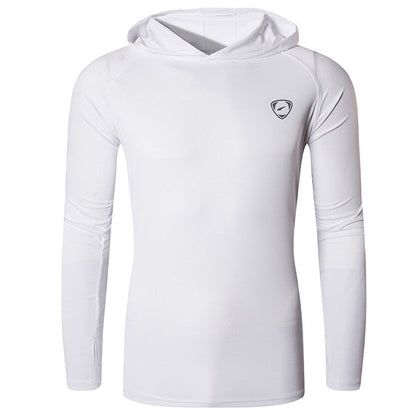 Jeansian Men's UPF 50+ UV Sun Protection Outdoor Long Sleeve Tee Shirt Tshirt T-Shirt Beach Summer LA271 LightGray
