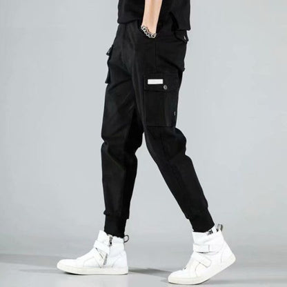 Men New Spring Hip Hop Pants Club Singer Stage Costume Trousers Ribbons Streetwear Joggers Sweatpants Hombre