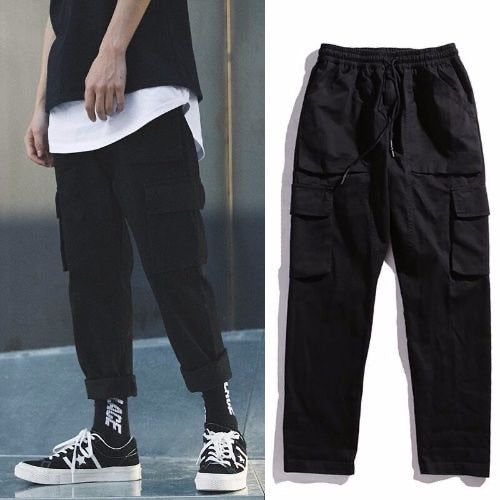 Men New Spring Hip Hop Pants Club Singer Stage Costume Trousers Ribbons Streetwear Joggers Sweatpants Hombre