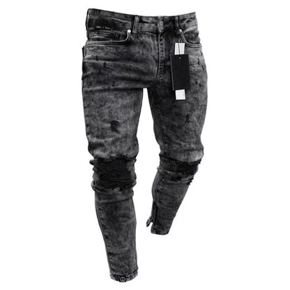 New Printed Statuary Jeans Loose Straight Men Denim Biker Casual Pants Hip Hop Man Jean Hombre Pantalon Artistic Work Size S-3XL