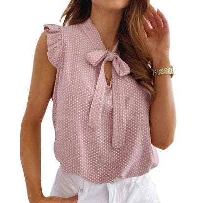 Sixsr Muyogrt Women Summer Blouse Shirts Sexy V Neck Ruffle Blouses Backless Spaghetti Strap Office Ladies Sleeveless Casual Tops
