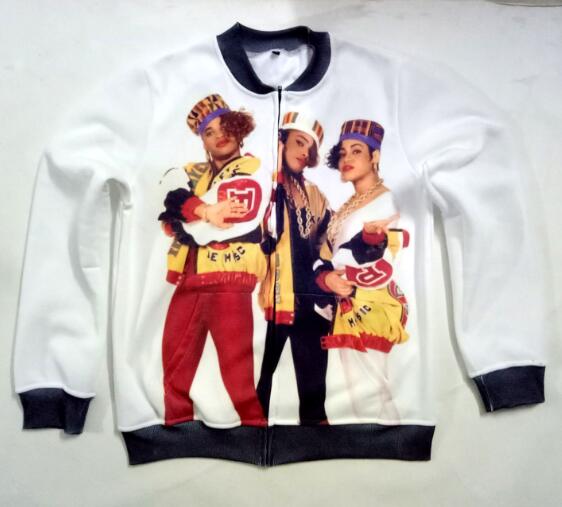 6 Styles Real American US Size Salt-n-Pepa-8-ball 3D Sublimation Printing Plus size 3XL 4XL 5XL 6XL Zipper Up Jacket