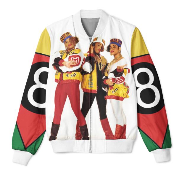 6 Styles Real American US Size Salt-n-Pepa-8-ball 3D Sublimation Printing Plus size 3XL 4XL 5XL 6XL Zipper Up Jacket