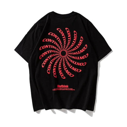 GTDOM Cotton Couples Streetwear T-shirt Men Punk Letter Print Half Sleeve harajuku Hip Hop Oversize Gothic Cool Vintage Top