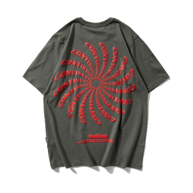 GTDOM Cotton Couples Streetwear T-shirt Men Punk Letter Print Half Sleeve harajuku Hip Hop Oversize Gothic Cool Vintage Top