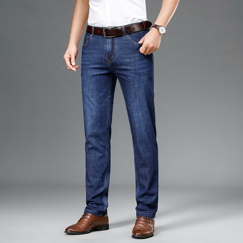 New Jeans Men's Stretch Jeans Classic Style Fashion Casual Business Cotton High Quality Fashion Jeans Men's Slim Pants Size28-40