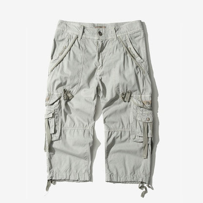 Casual Shorts Men Summer Camouflage Cotton Cargo Shorts Men Camo Short Pants Homme Without Belt  Calf-Length Pants