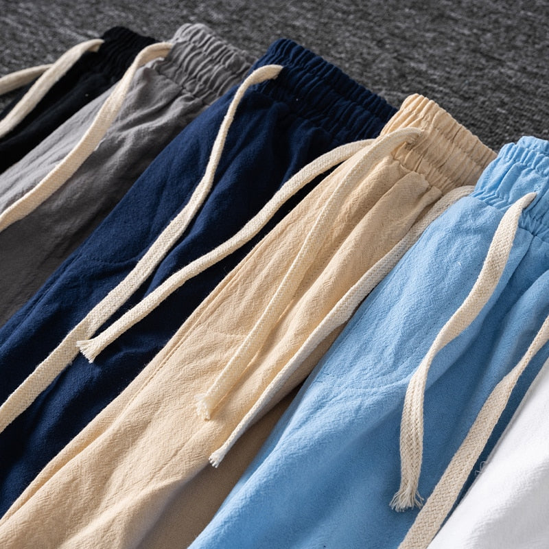 Privathinker Cotton Line Shorts Men Classic Basic Shorts 2024 Summer Thin Fabric Cool Shorts Casual Shorts Pants Men's Clothing