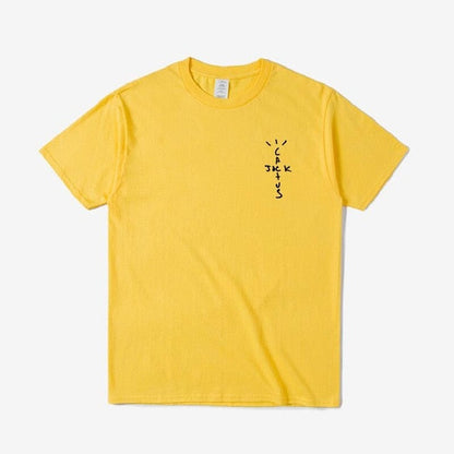 New Travis Scott Cactus Jack Wish You Were Here Tour T-Shirt Hip Hop T Shirts Quality Cotton Short Sleeves Men Wome