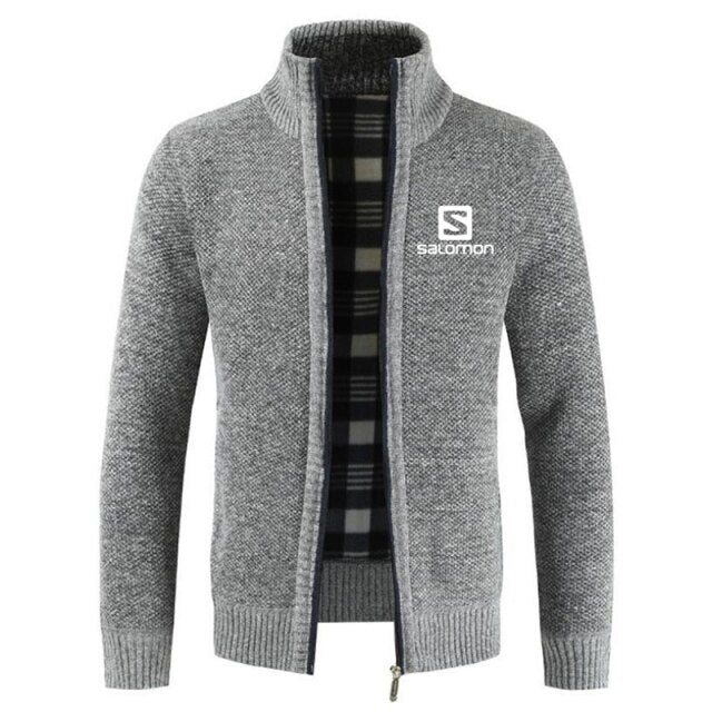 S  Sweater Coat Men 2024 Spring Autumn Faux Fur Wool Warm Wool Liner Zipper Fleece Coats