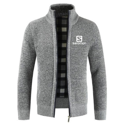 S  Sweater Coat Men 2024 Spring Autumn Faux Fur Wool Warm Wool Liner Zipper Fleece Coats