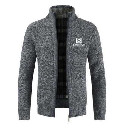 S  Sweater Coat Men 2024 Spring Autumn Faux Fur Wool Warm Wool Liner Zipper Fleece Coats