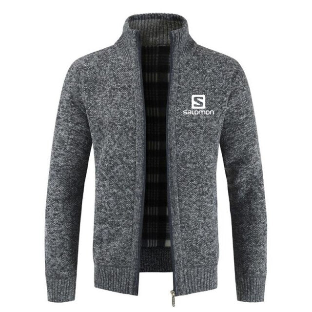 S  Sweater Coat Men 2024 Spring Autumn Faux Fur Wool Warm Wool Liner Zipper Fleece Coats