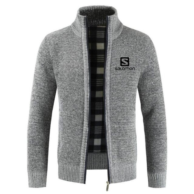 S  Sweater Coat Men 2024 Spring Autumn Faux Fur Wool Warm Wool Liner Zipper Fleece Coats