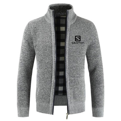 S  Sweater Coat Men 2024 Spring Autumn Faux Fur Wool Warm Wool Liner Zipper Fleece Coats
