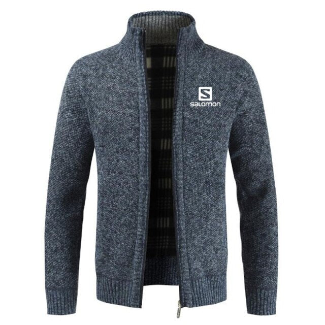 S  Sweater Coat Men 2024 Spring Autumn Faux Fur Wool Warm Wool Liner Zipper Fleece Coats