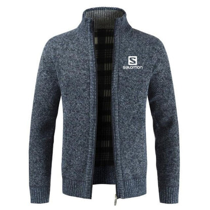 S  Sweater Coat Men 2024 Spring Autumn Faux Fur Wool Warm Wool Liner Zipper Fleece Coats