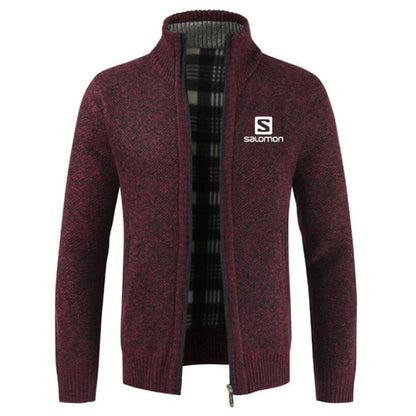 S  Sweater Coat Men 2024 Spring Autumn Faux Fur Wool Warm Wool Liner Zipper Fleece Coats