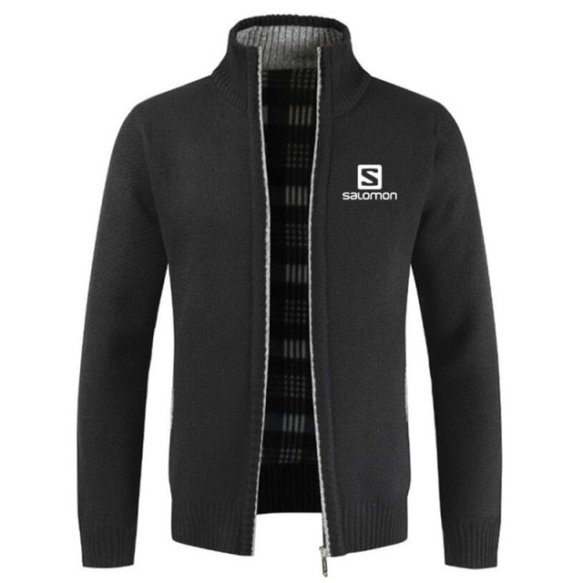 S  Sweater Coat Men 2024 Spring Autumn Faux Fur Wool Warm Wool Liner Zipper Fleece Coats