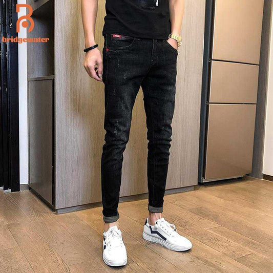 Bridgewater Skinny Jeans Men's Spring New Brand Ankle-Length Pants Tight Pants Casual Men's All-Match Fashion Oversize