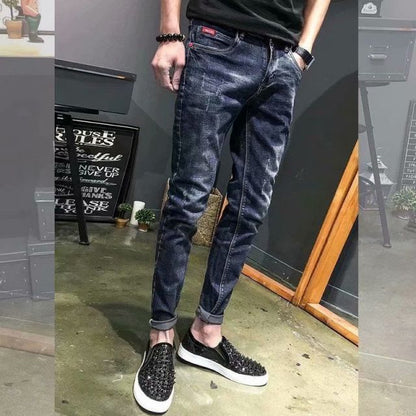 Bridgewater Skinny Jeans Men's Spring New Brand Ankle-Length Pants Tight Pants Casual Men's All-Match Fashion Oversize