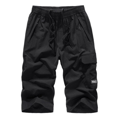 Mens Summer Shorts 2024 Large Size 5xl 6XL 7XL 8XL Quick Dry Breeches Bermuda Male Elastic Stretch Zipper Pocket Long Short Men