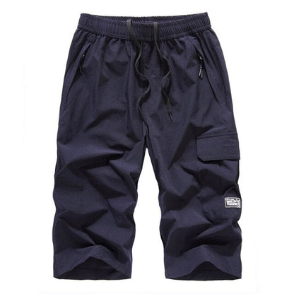 Mens Summer Shorts 2024 Large Size 5xl 6XL 7XL 8XL Quick Dry Breeches Bermuda Male Elastic Stretch Zipper Pocket Long Short Men