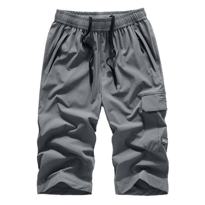Mens Summer Shorts 2024 Large Size 5xl 6XL 7XL 8XL Quick Dry Breeches Bermuda Male Elastic Stretch Zipper Pocket Long Short Men