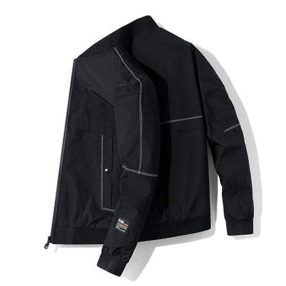 High Quality Men Coat Jacket Popular Zipper Outwear Coat Male Spring Autumn Solid Casual Jacket Male Polyester Casual Coats Mens